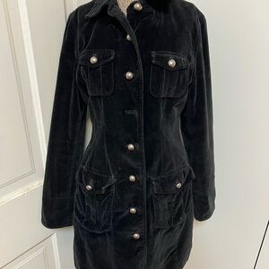 Velvet jacket- knee length